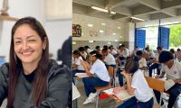 Secretaria de Educación, Sandra Muñoz Dorado.