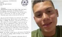 Carta de la denuncia interpuesta. 