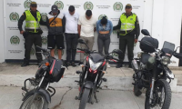 Las motocicletas recuperadas incluyen una Pulsar NS 160 Fi marca Bajaj, una Hero XPulse 2020Fi y una Bóxer CT100 color negro.