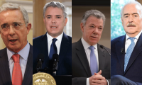 Uribe, Duque, Santos y Pastrana