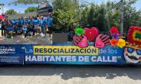 Carroza en la que saldrán los habitantes de calle en proceso de resocialización