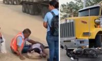 La pareja fue trasladada hasta un centro médico para recibir atención.