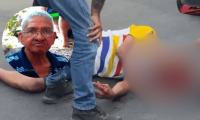 Murió adulto mayor que fue atropellado este viernes por una moto en Pozos Colorados