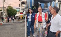 Las autoridades hicieron presencia en el lugar para controlar el motín.