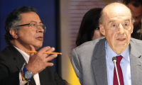 El Presidente Gustavo Petro y Álvaro Leyva Durán.