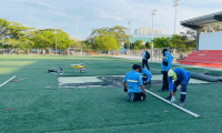Alcaldía de Santa Marta inicia mantenimiento de escenarios deportivos en la ciudad