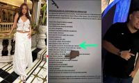 Maciel Gómez, panfleto en el que aparece su hermana y Luis Alfredo
