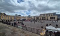 Plaza Bolívar este lunes.