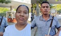 Pareja que se encontró a la recién nacida en el patio de su vivienda.