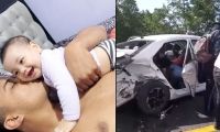 Menor que murió en el accidente. 