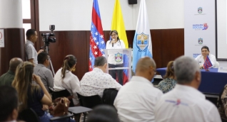 Nidia Rosa Romero, como gobernadora encargada dirigió el IV Consejo Departamental de Política Social del año. 