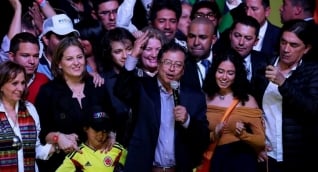 Gustavo Petro y su familia.