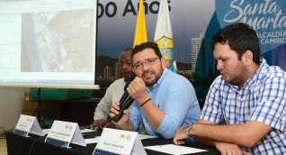 El alcalde de Santa Marta, Rafael Martínez. 