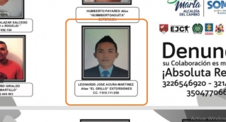 Él es alias El Grillo, uno de los Pachencas capturados.