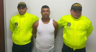 Policía Alias 'Joaco', capturado en Riohacha.