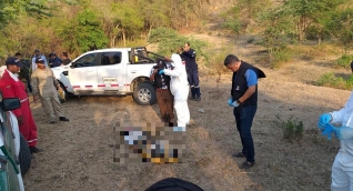 Este fue el lugar donde encontraron uno de los cuerpos.