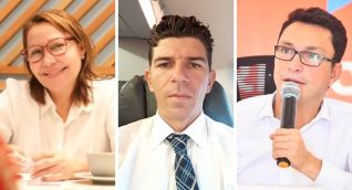 Patricia Caicedo, Miguel Martínez y Carlos Caicedo.