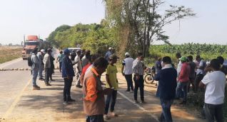 Bloqueos en la zona.