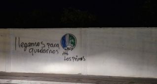 Este es uno de los grafitis que han aparecido en la ciudad de Santa Marta.