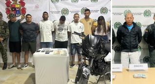 Capturados por la Policía. 