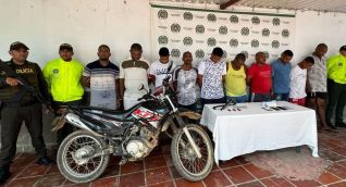 Los capturados fueron puestos a disposición de la Fiscalía.