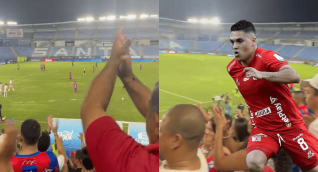 Tras 19 partidos sin ganar, los samarios aplaudieron el golazo de Juanfer Quintero