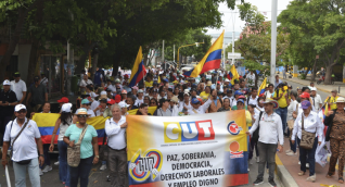 Así transcurre la movilización de este 28 de mayo en Santa Marta