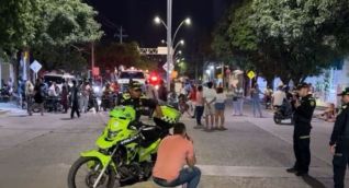 Bloqueos en la Avenida del Libertador.