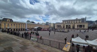 Plaza Bolívar este lunes.