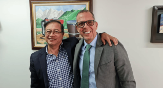 Alfredo Saade y Gustavo Petro