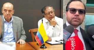 Álvaro Leyva y Gustavo Petro.
