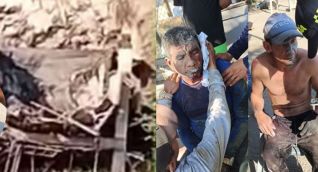 Vía: difusión Obreros heridos