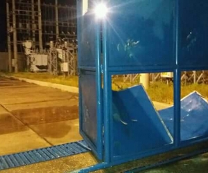 Así quedó la subestación Remolino.