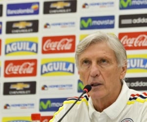 José Pékerman en rueda de prensa