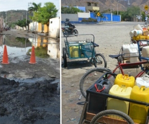 Alcantarrillas rebosadas y falta de agua potable: dos problemas que no acaban en Santa Marta.