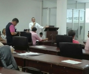 Luis Guillermo Rubio, director de los Juegos Bolivarianos durante su intervención en el Concejo.