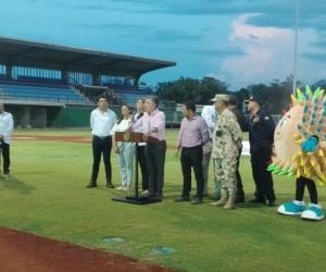 El presidente de la República, Juan Manuel Santos visitó los escenarios deportivos de los Bolivarianos.