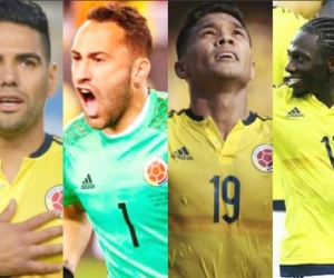 Falcao, Ospina, Teo y Chará.