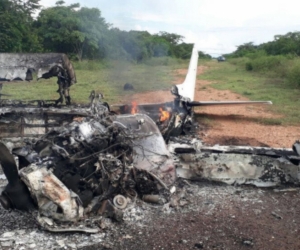 La Fuerza Aérea Colombiana, dio a conocer detalles de la aeronave que fue neutralizada en zona rural del municipio de Pivijay.