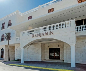 Fachada del Hotel Benjamín en México. 