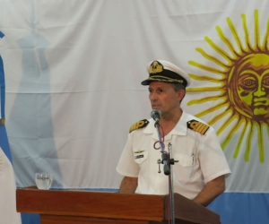 El portavoz de la Armada argentina, Enrique Balbi