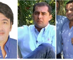 Fabián Castillo, José Luis Pinedo y Carlos Mario Farelo son los tres candidatos de Cambio. 