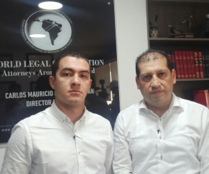 Diego Duque y Mauricio Ramírez, abogados defensores.