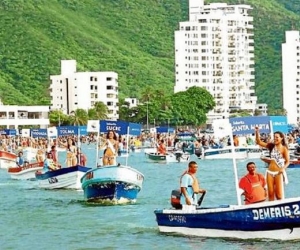 Actividades realizadas durante las Fiestas del Mar de Santa Marta. 