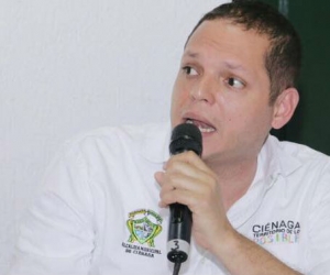 Alcalde de Ciénaga Edgardo Pérez Díaz 