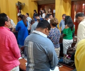 En el Concejo de Cartagena se establecía la oración al inicio de las sesiones.