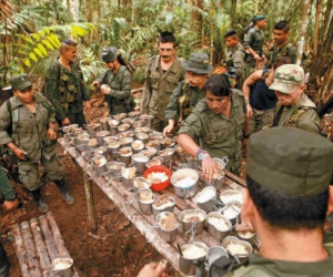 Guerrilleros en zonas de concentración.