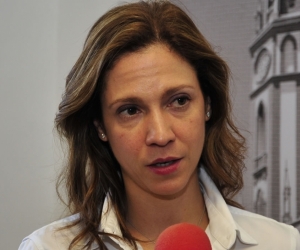 La ministra colombiana de Comercio, Industria y Turismo, María Claudia Lacouture