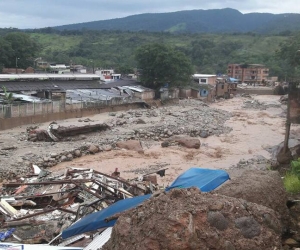 Aspecto de la devastación en el municipio de Mocoa tras la avalancha. 
