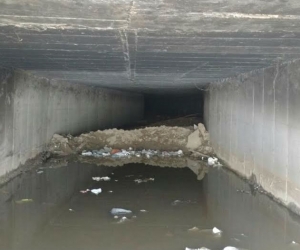 El box culvert está sobre la quebrada Tamacá y se sitúa en el intercambiador del barrio La Lucha. 